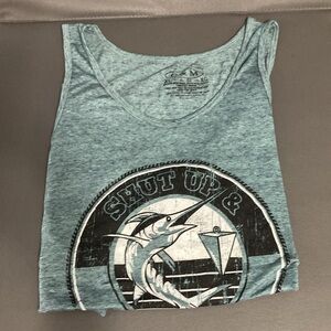 New-no tags Gray Graphic Tank Top men’s XL